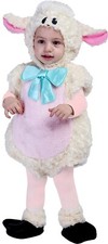 Spooktacular Creations Baby Lovely Fluffy Lamb Costume with Bowknot for Infants