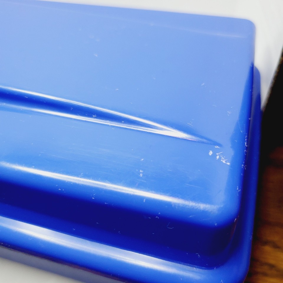 Vintage Alpha Cassette Tape Holder Storage Case Holds 15/24 Blue Hinged Lid eBay