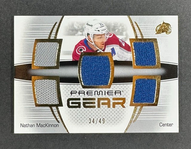 Upper Deck 2025-26 Premier Gear Jersey Nathan MacKinnon #PG-NM 34/49