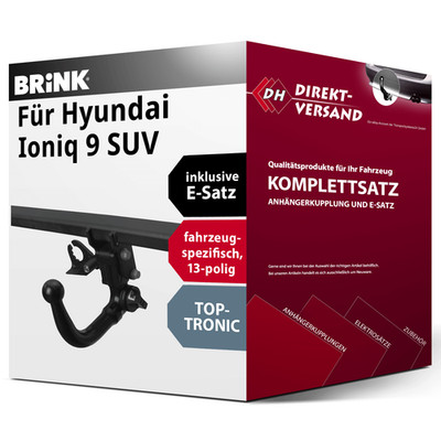 Anhängerkupplung abnehmbar + E-Satz 13pol spezifisch für Ioniq 9 SUV 25- neu