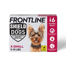 Frontline Shield Extra Strength Flea Tick Spot Treatment for X-Small Dogs