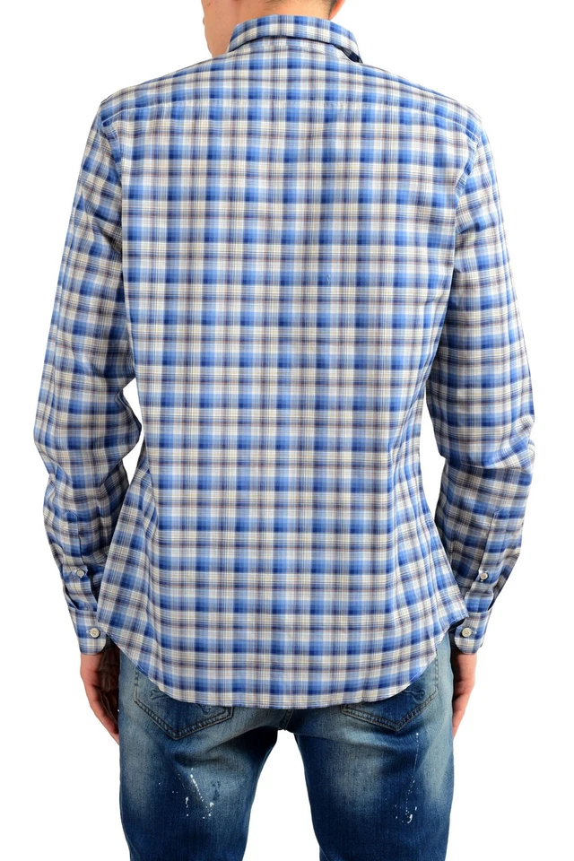 Camisa de vestir de manga larga a cuadros Prada para hombre talla 15,5 16 16,5 Foto 3 de 4