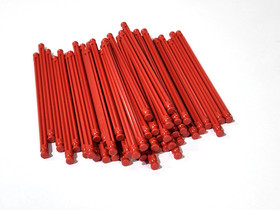 50 NEW K'NEX Red Rods 5-1/8" Bulk Standard Lot Replacement Parts Pieces KNEX
