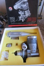 YS 60RC Vintage 2 Cycle Glow Engine with Muffler for R/C Airplane New f/s