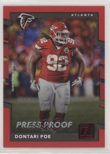 2017 Panini Donruss Press Proof Red Dontari Poe #291 2k3