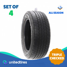Set Of 4 Used 27555r20 Goodyear Wrangler All-terrain Adventure Kevlar 1abtr