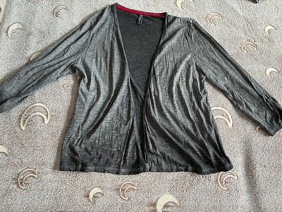 Jäckchen Stoff Grau Gr 40 Damen Multiblu