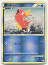 HeartGold & SoulSilver Magikarp 72/123 Damaged Pokemon Reverse Holo C Tcg Card