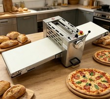 Commercial 304 Stainless Steel Dough Sheeter 110V Desktop Dough Press Machine
