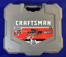 Craftsman CMMT99080 OVERDRIVE 80 Piece Standard SAE & Metric Mechanics Tool Set