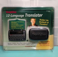 Franklin 12 Language Translator Carry Case Handheld Portable Electronic TG-450
