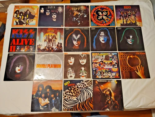 KISS Vinyl Album Collection Lot - 18 Albums