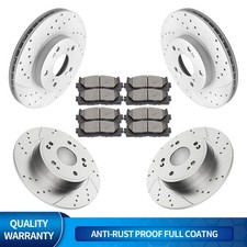 Front And Rear Brake Rotors Brake Pads For 2008-12 14-17 Honda Accord Cast Iron Front And Rear Brake Rotors Brake Pads For 2008-12 14-17 Honda Accord Cast Iron