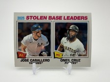 Jose Caballero Oneil Cruz Chrome Stolen Base Leaders 2026 Topps Heritage #4