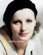 GRETA GARBO #321 COLORIZED PHOTO 11 X 8.5 SHIPS FREE