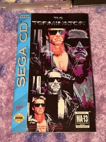 Terminator (Sega CD, 1993) Reg card + cd game + manual UNTESTED ESTATE FIND-READ