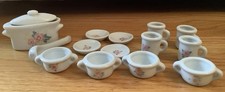 Pretty Port Ltd Rose Porcelain Miniature 15 Piece Tea Luncheon Set