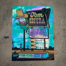 Tom Segura FOIL Texas Run 2022 by Justin Helton SIGNED Poster Status Serigraph