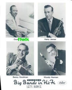 Press Photo & Release: COUNT BASIE Harry James DUKE ELLINGTON Stan Kenton