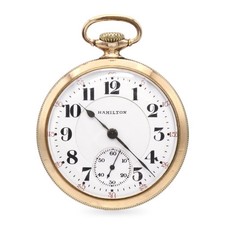 Hamilton 992 Size 16 21 Jewel Gold Filled Railroad Grade Pocket Watch