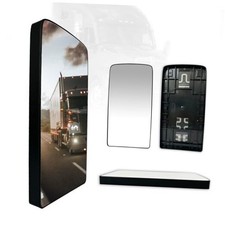Replacement Mirror Glass, For 2013-2020 Kenworth T680 T880, Upper Side Mirror