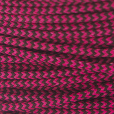 Flo Pink & Black BCY #24 D Loop Rope Release Material10' 25' 50' 100' 