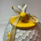 NEW CERAMIC BEE HONEY POT WITH HONEY STICK VERY NICE LOOKING. — photo 2