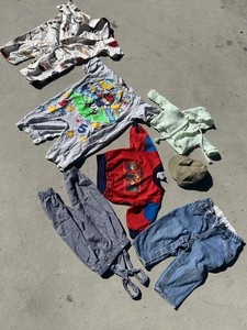 Vtg 90s Baby Boy Clothes 7pc Lot  0-24months Oshkosh, Baby Gap, Monkey Wear