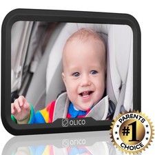 Baby Car Mirror Back Seat Adjustable Safety Infant Rear View Toddler Facing Wide