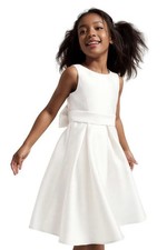 JOJECO Girl  s 1st Communion Dress Wedding Sz4 Flower Girl Special Occasion White