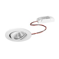 Outdoor Led Einbaustrahler-Set, IP65, Rund, 230V Ac, 6W 3000K 650Lm 38°, Schwenk