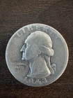 1943 P Washington 90% Silver Quarter No Mint Mark Philadelphia