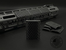 8pk - Mlok Hex Grip Rail Covers Low Profile Snap-on Rail Panels - Made In Usa