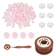 Wax Seal Kit, 150 Wax Beads, Candles, Cherry Pink