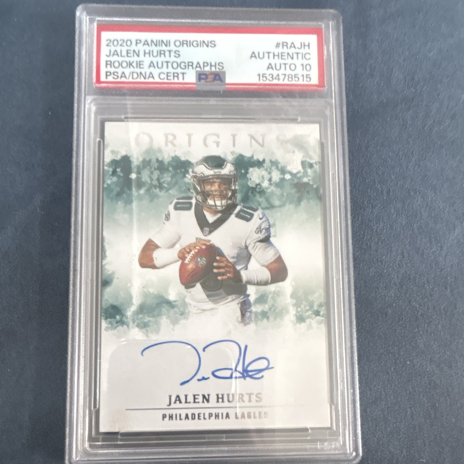 Jalen Hurts Panini Origins Rookie Autographs #RAJH Base