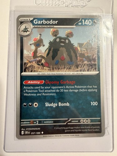 🔥 Garbodor 057/086 2026 Pokemon Chaos Rising Uncommon