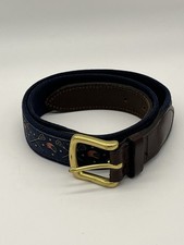 Vineyard Vines Blue Lacrosse Belt - Made in USA Shep And Ian - Size 32