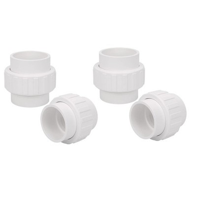 2'' PVC Union Coupling Fitting - Slip Socket, 4 Pack for Water Systems