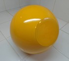Vtg MOD Yellow Melamine Sphere Orb Nut or Snack Bowl~2 Part Screw on Upper~Japan — photo 8