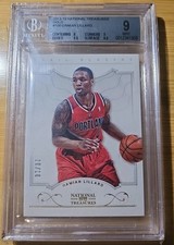 2012 Panini National Treasures Damian Lillard Gold /10 Rookie Card RC BGS 9