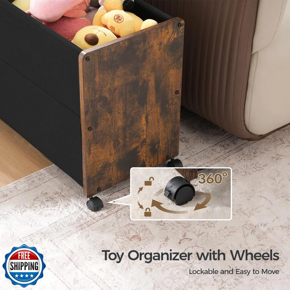 FOUCSSOMEI Caja de Juguetes, Organizador de Almacenamiento de Juguetes, Caja de Juguetes para Niños Niñas, Juguete para Niños S Foto 4 de 4