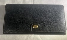 Dunhill vintage leather grained black wallet