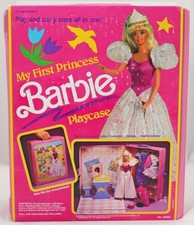 My First Princess Barbie Doll Playcase - 12020 nuovo come nuovo in confezione 1990 Mattel