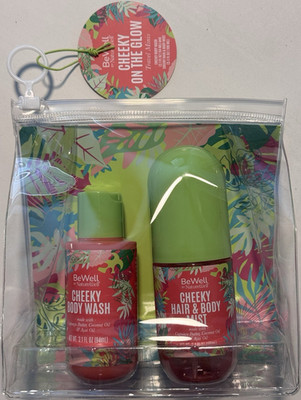 BeWell by NatureWell Cheeky On The Glow Travel Minis Body Wash & Hair Mist Set