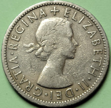 1956  ~ United Kingdom ~ Florin Two Shilling ~ KM#906 ~ KING GEORGE ~ COIN GB152