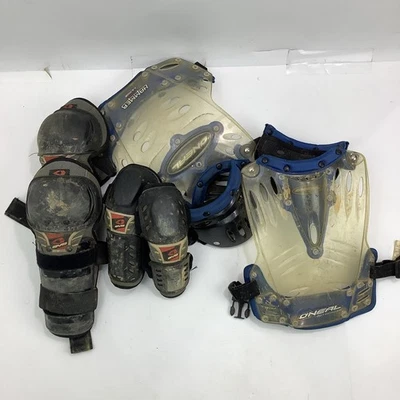 ONeal Dirtbike Motocross Riding Armor Blue with Black Knee Elbow Pads Kids LG - Image 1 of 4
