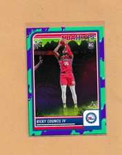 2023-24 Panini Haunted Hoops - Ricky Council IV #168 Slime (RC) 76ers