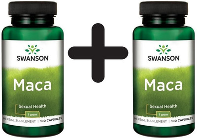 2 x Swanson Maca, 500mg - 100 caps (189,00 EUR/kg)
