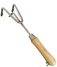 Garden Guru Eco Hand Cultivator Rake Tiller Tool- 100% Recycled Stainless Ste...
