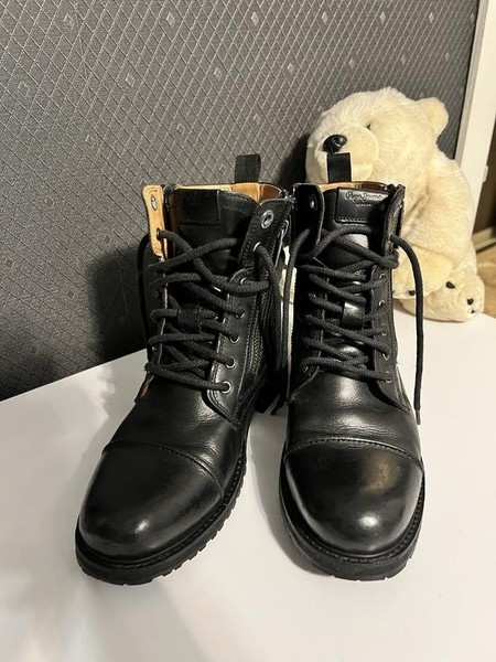 Women Pepe Jeans Boots Black Leather 37.5